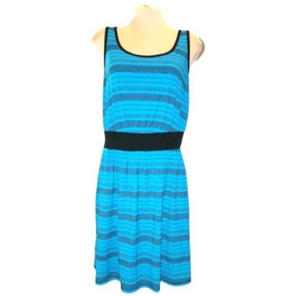 Torrid Green & Black Striped Sleeveless‎ Casual Midi Dress Plus Size 1X(14/16) - Picture 3 of 8